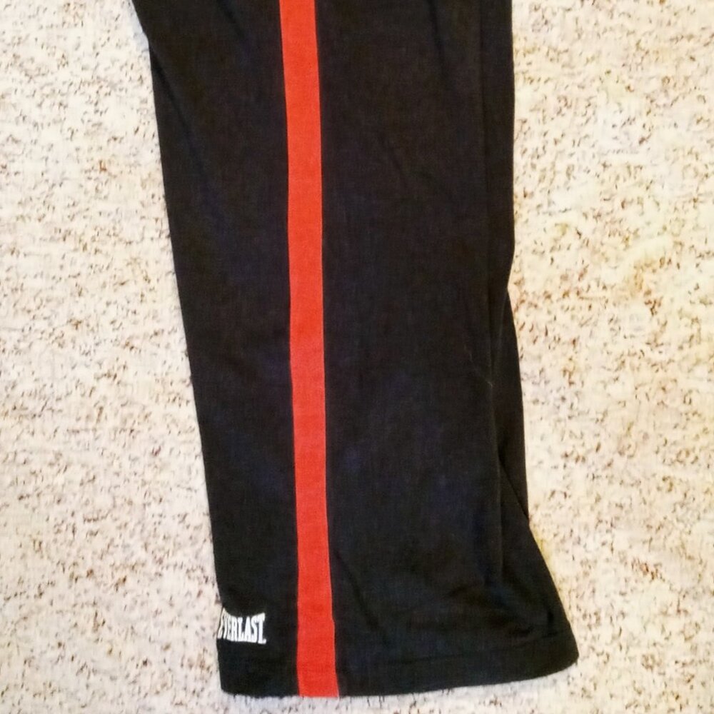 Vintage Everlast Black w/Red Stripe Stretchy Waist Women's Athletic Pants Jr XL - Picture 11 of 13